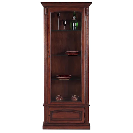 Curio Cabinet with Hidden Slider Gun Rack